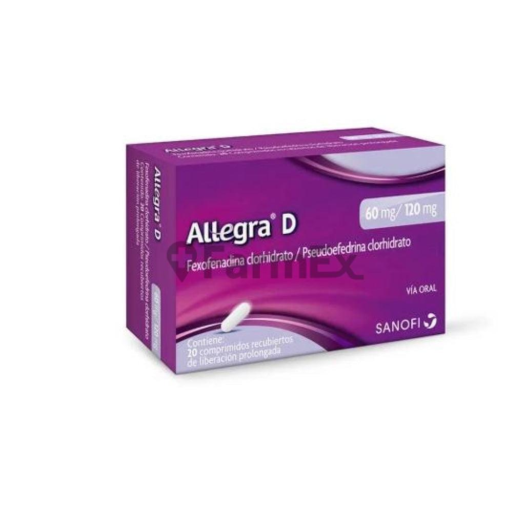 Allegra-D 60 mg/ 120 mg x 20 comprimidos SANOFI